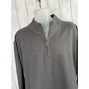Men's The Perfect Jean Quarter Zip Pullover tpj Charcoal Gray Size 3X